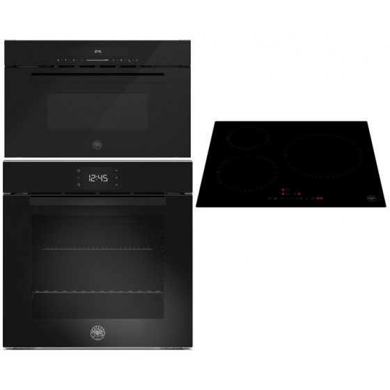 BERTAZZONI FMOD6115PLB2 + PLG6 3I 30NV + FMOD3 053W L B1 Σετ Εντοιχισμού Φούρνος Εστία Μικροκυμάτων
